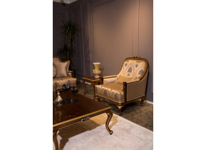 Furniture Chairs Design Armchair Textile Living Room Luxury Design Baroque Rococo