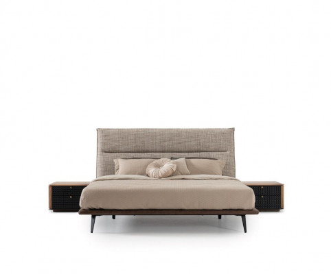 Modern bedroom furniture in Italian style - 4-piece set in gray