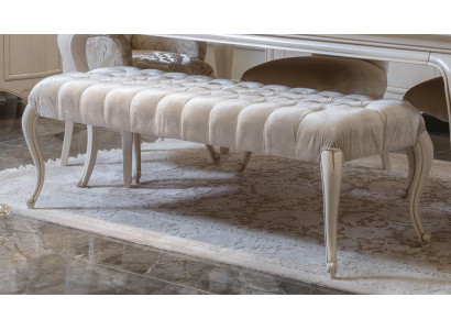 Textile Ottoman Upholstered Footstool Side Ottoman Chaise Lounge Bench New