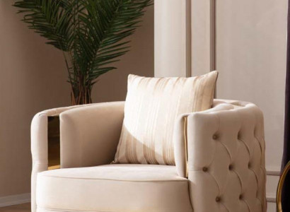 Living Room Luxury Armchair Modern Single-Seater Design Chesterfield 1-Seater Italian Furniture