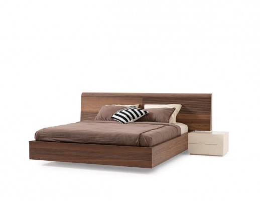 4-piece bedroom set bed 2x nightstands wardrobe cabinet