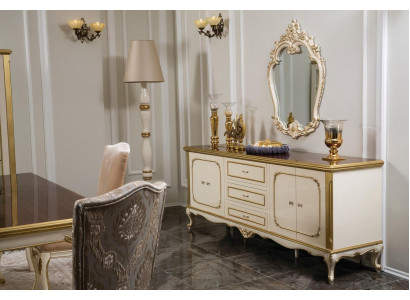 Italian furniture dresser gold baroque rococo sideboard dressers wood