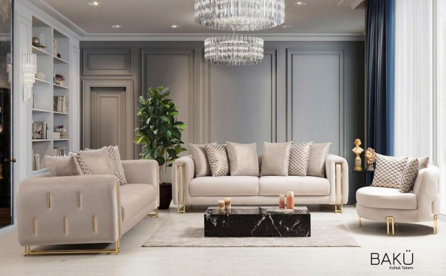 Armchair Upholstered Seat Design Couch Armchair Relax Fabric Lounge Luxury Living Room