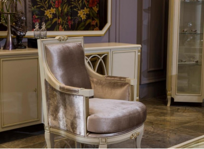 Art Deco armchair, relax, fabric lounge, textile seat, luxury seating, polyester