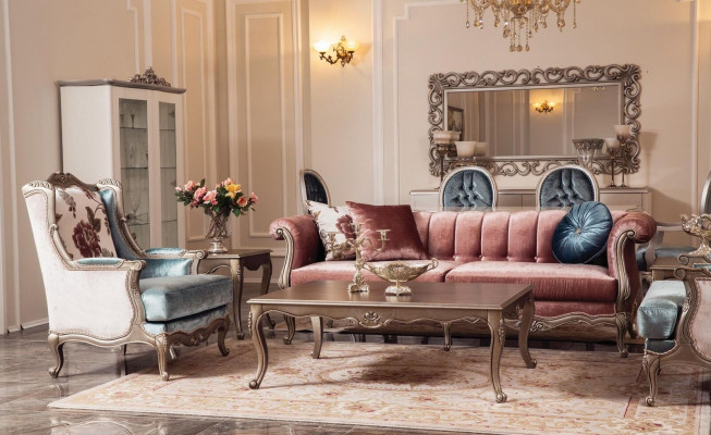 Armchair Single-Seater Luxury Single-Seater Upholstered Seat Textile Seat Fabric Classic