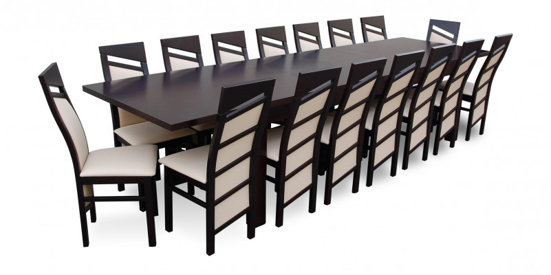 Complete set dining table chair 12x chairs dining room dining set wood tables 13-piece