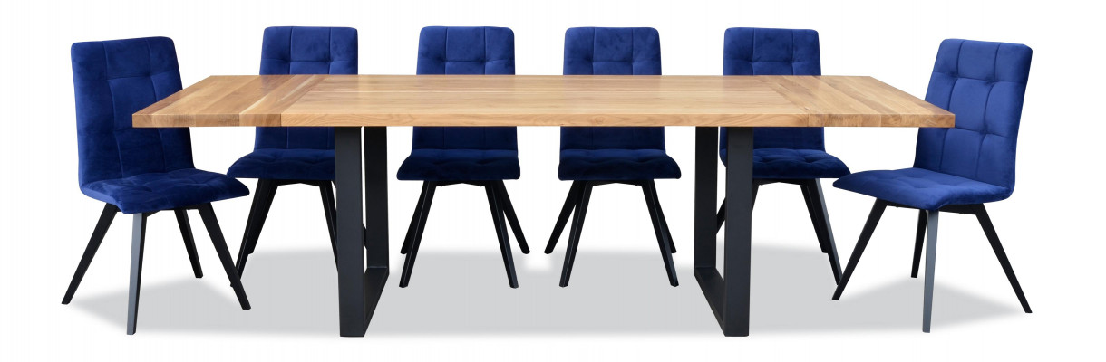 Complete set dining table 6 chairs dining room group wood table tables 7-piece set