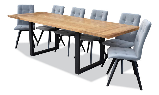 Dining Table 6x Chairs Classic Set Dining Room 7-piece Set Rectangular Table Chair