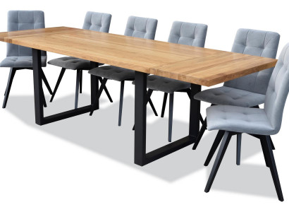 Dining Table 6x Chairs Classic Set Dining Room 7-piece Set Rectangular Table Chair