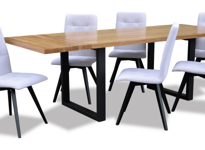 Dining room wood table design living set ensemble set classic furniture 7 pcs. New