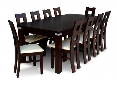 Tables dining group table 10 chairs dining room suite chair set wood