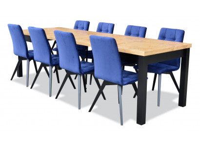 Dining room 6 chairs 7-piece set upholstered chair suite rectangular dining table chair group