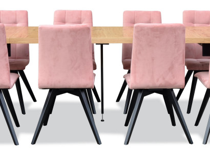 Modern dining room furniture dining table + 6 chairs complete set 7-piece set group