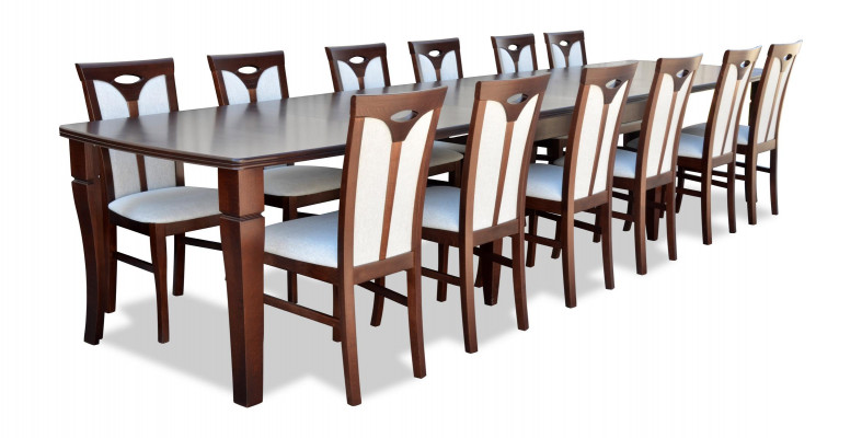 Complete dining set 12 chairs dining room set dining group wood table tables 13-piece set