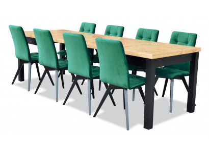 Dining Room Set Luxury Table 6x Chairs Dining Chairs Suite 7-piece Group New