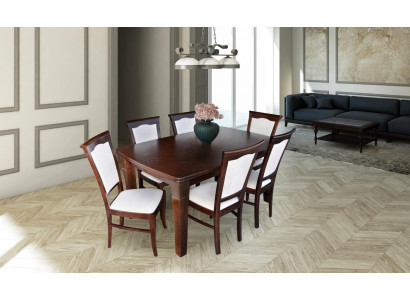 Complete dining set 7-piece. Dining room set modern table 6x chairs chair