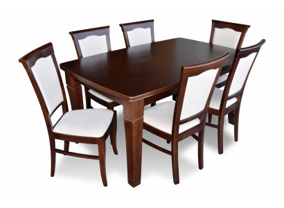 Designer table + 6 chair set complete living room dining room