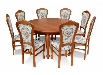 Dining Table & 8x Chairs Dining Room Set Dining Group Classic Table Chair Tables