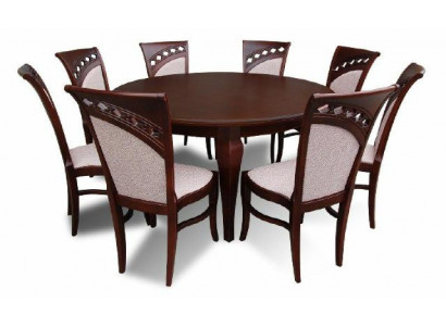 Modern dining table wood dining room set 8x chair set chairs 9-piece set