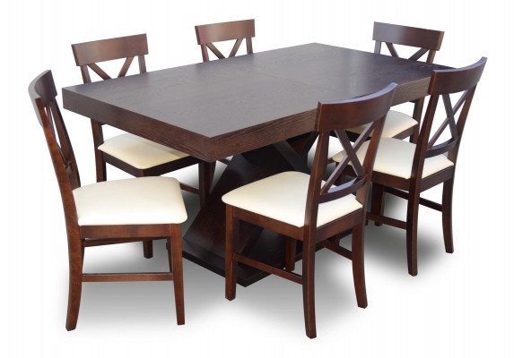 Dining room table design sideboard set suite 7-piece set modern furniture armchairs