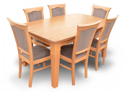 Complete set dining table 4 chairs dining room set dining group wooden table tables 5-piece set
