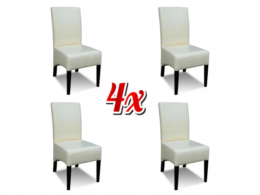 White chair 4x luxury classic dining room chair chairs seat modern solid wood