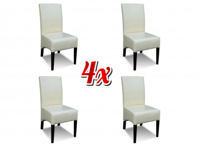 White chair 4x luxury classic dining room chair chairs seat modern solid wood