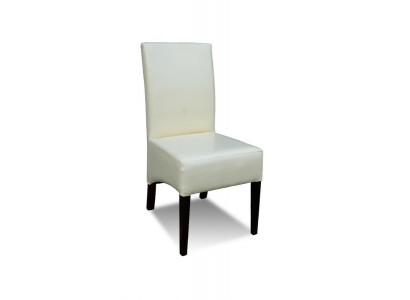 Solid wood white wood designer leather chair dining room chair modern decorative