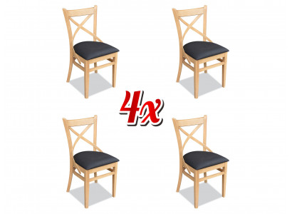 Designer chair set group upholstery textile 4x chairs furniture luxury reclining chairs new