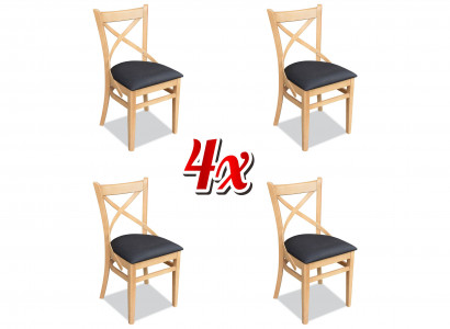 Designer chair set group upholstery textile 4x chairs furniture luxury reclining chairs new