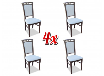 Dining chair armchairs dining chairs new textile set of 4 solid wood chair