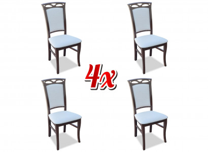 Dining chair armchairs dining chairs new textile set of 4 solid wood chair