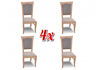 Modern classic chairs in country house style, country house classic set of 4 chairs.
