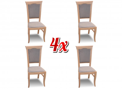 Modern classic chairs in country house style, country house classic set of 4 chairs.