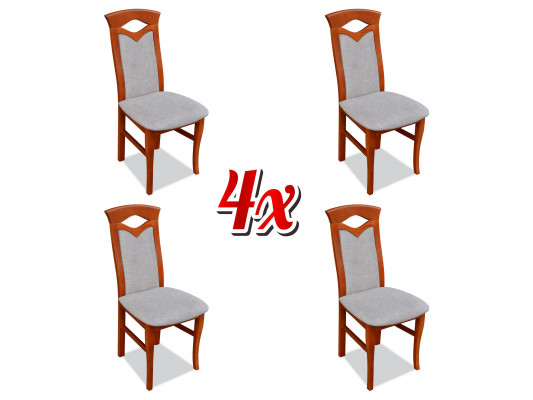 Chair Set Armchair Design Upholstery Fabric Textile Dining Living Room 4x Chairs New