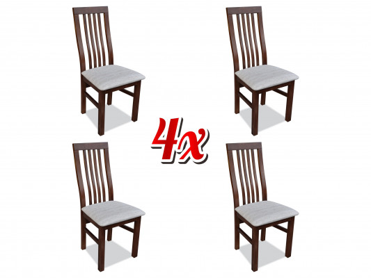 Textile Seat Armchair Set New Club TV Chair 4x Dining Room Upholstered Chair Lounge