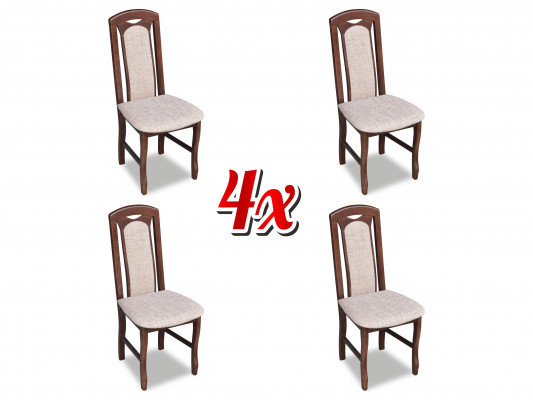 Dining room suite wood upholstery leather fabric new chair group 4x chair set living