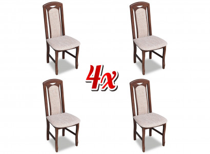 Dining room suite wood upholstery leather fabric new chair group 4x chair set living