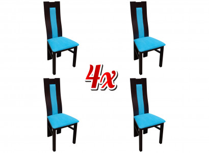 Set upholstered wooden seating, 4x chairs, living room, new dining room group set, chair