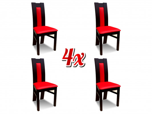 Set upholstered wooden seating, 4x chairs, living room, new dining room group set, chair
