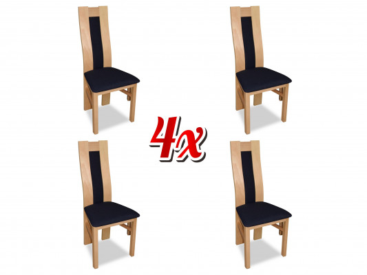 Set upholstered wooden seating, 4x chairs, living room, new dining room group set, chair