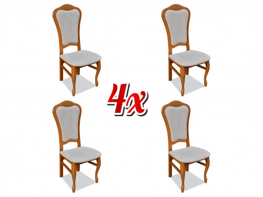 Chair cushion design lounge kitchen seat set armchair new 4x chairs new