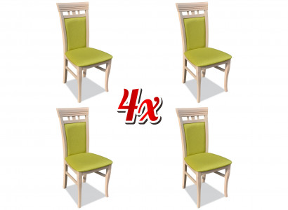 Set Sofa New 4x Chairs Chair Upholstery Design Lounge Kitchen Seat Dining Room