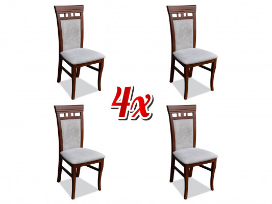 Set Sofa New 4x Chairs Chair Upholstery Design Lounge Kitchen Seat Dining Room