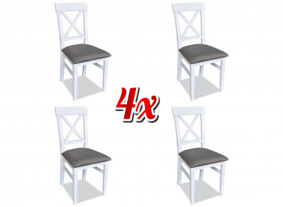 New set of chairs: 4x upholstered chairs, chair design for veranda, kitchen seating, dining room.