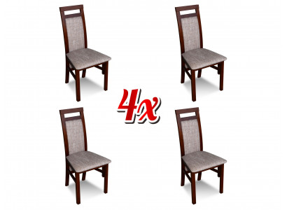 Modern chair set with seat cushions for dining room 4x chairs kitchen group new
