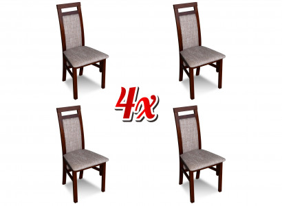 Modern chair set with seat cushions for dining room 4x chairs kitchen group new