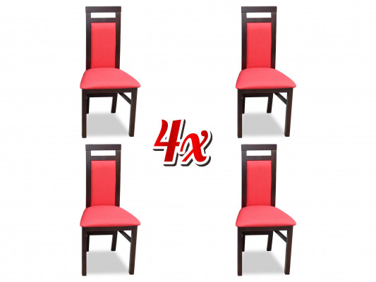 Modern chair set with seat cushions for dining room 4x chairs kitchen group new
