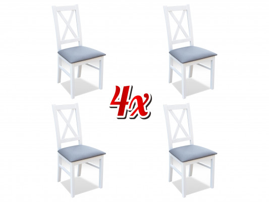 Dining room upholstered seat chairs set complete K22 4x designer chair set