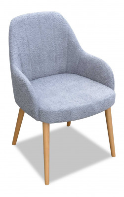 Design Textile Luxury Armchair Chair with Armrest Dining Chair Brown